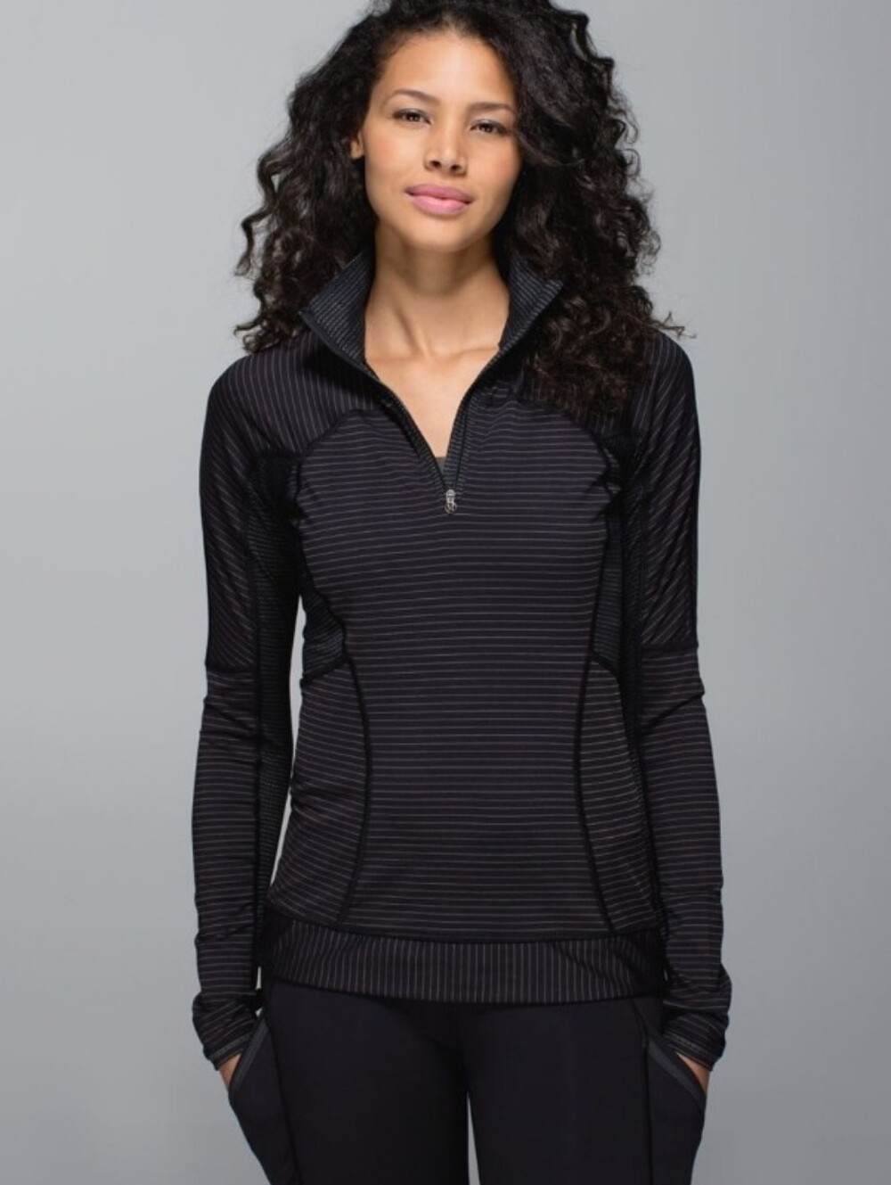 lululemon athletica Run For Gold 1/2 Zip Jacket - Black